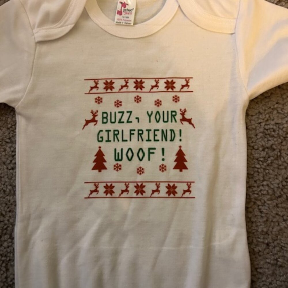 Funny Baby Christmas Onesie - NWT